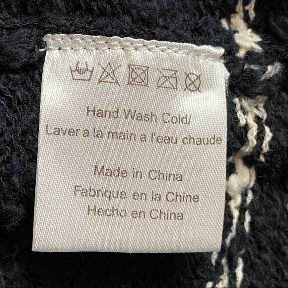 ETERNAL SUNSHINE 100% Cotton Mixed-Texture Long Sweater M/L - Picture 9 of 9